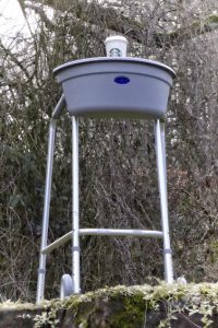 Frame and caddy - complete with obligatory coffee holder!