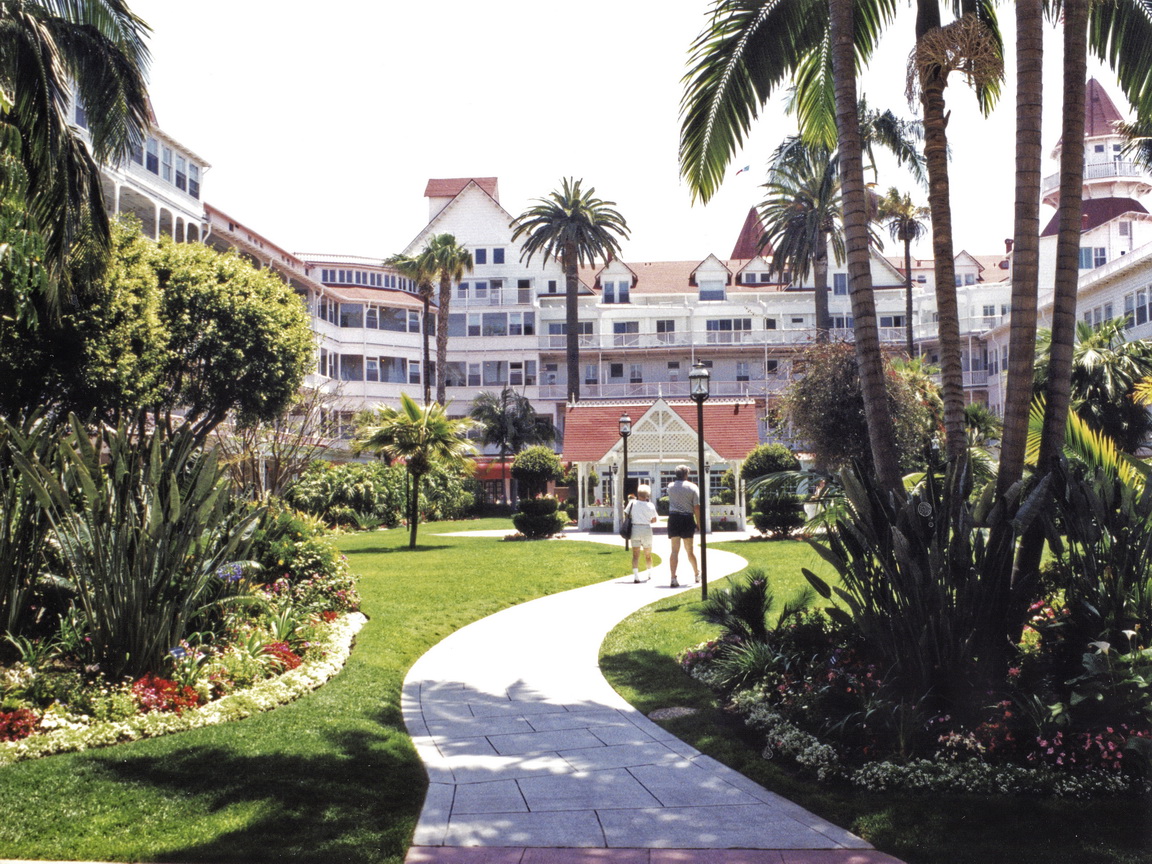 Central, Courtyard, Hotel Del Coronado, St Diego CA